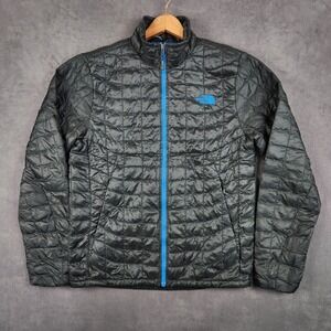 The North Face Thermoball Jacket Mens Small Black Insulated Full Zip Packable